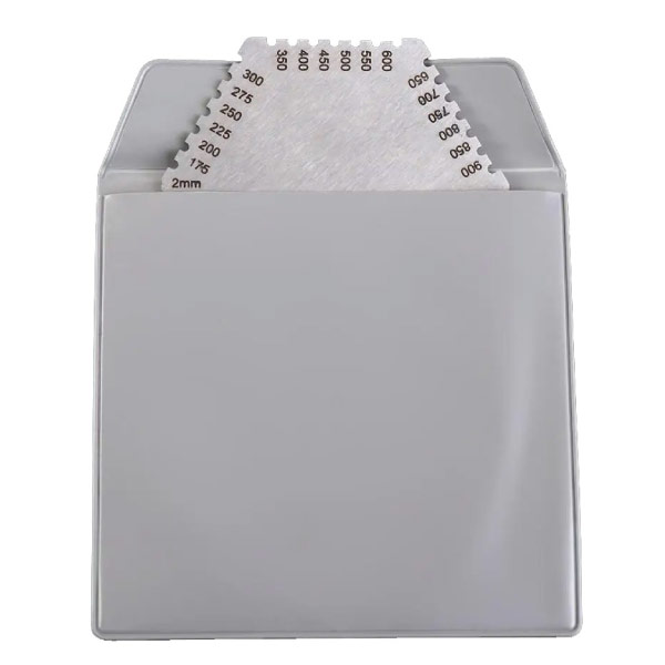 intumescent paint wet film thickness guide pouch