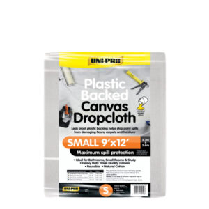UNI-PRO Plastic Backed Canvas Drop Sheet 9X12